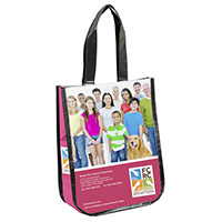 Small Non-Woven Full Color Laminated Wrap Carry All Tote and Shopping Bag